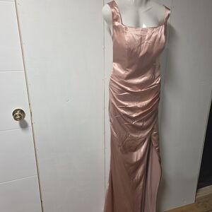 Elegant Pink Evening Gown
